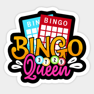 Bingo Queen T shirt For Women Sticker